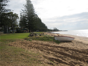 The beach